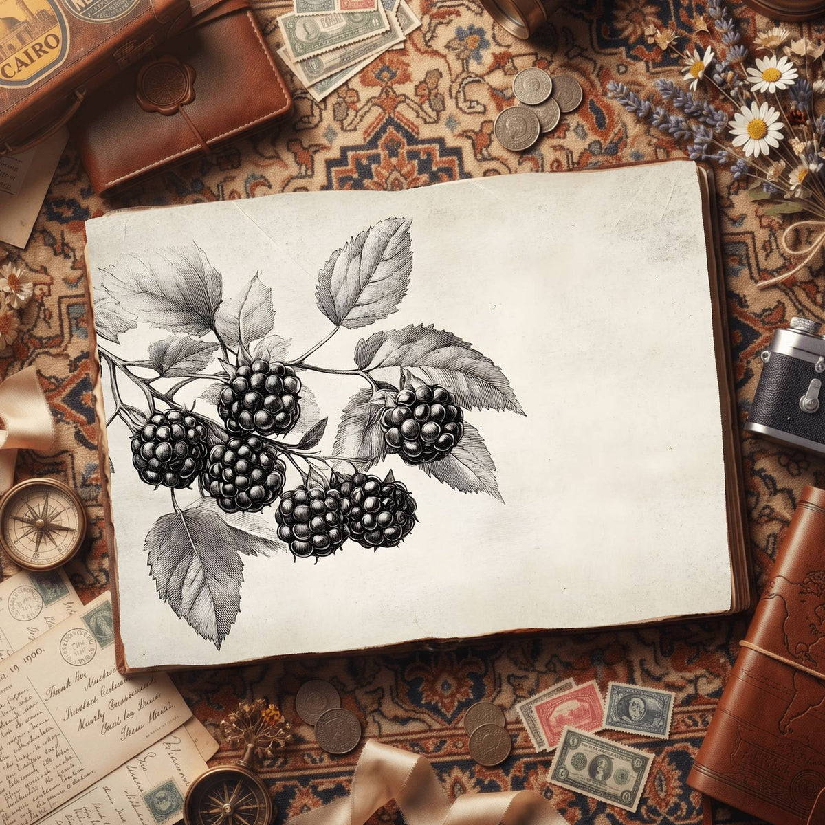 Blackberries Digital Papers