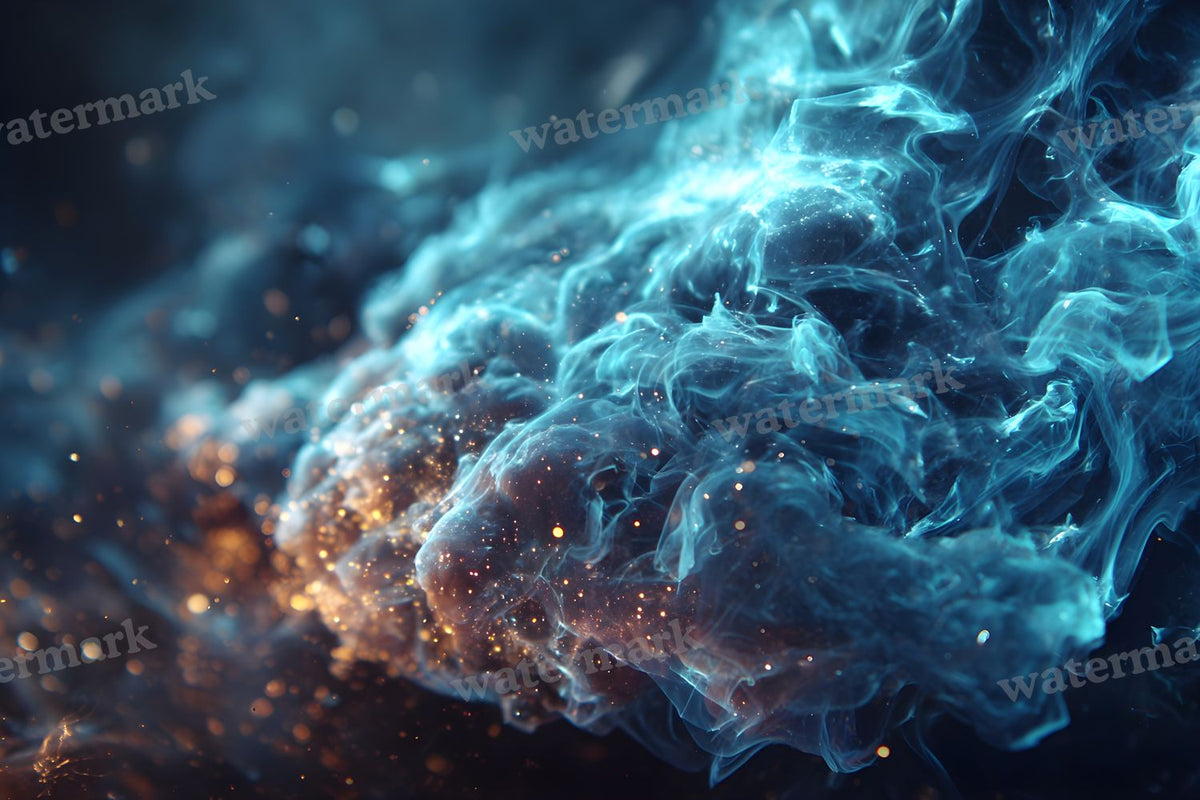 Blue Smoke Backdrop Images