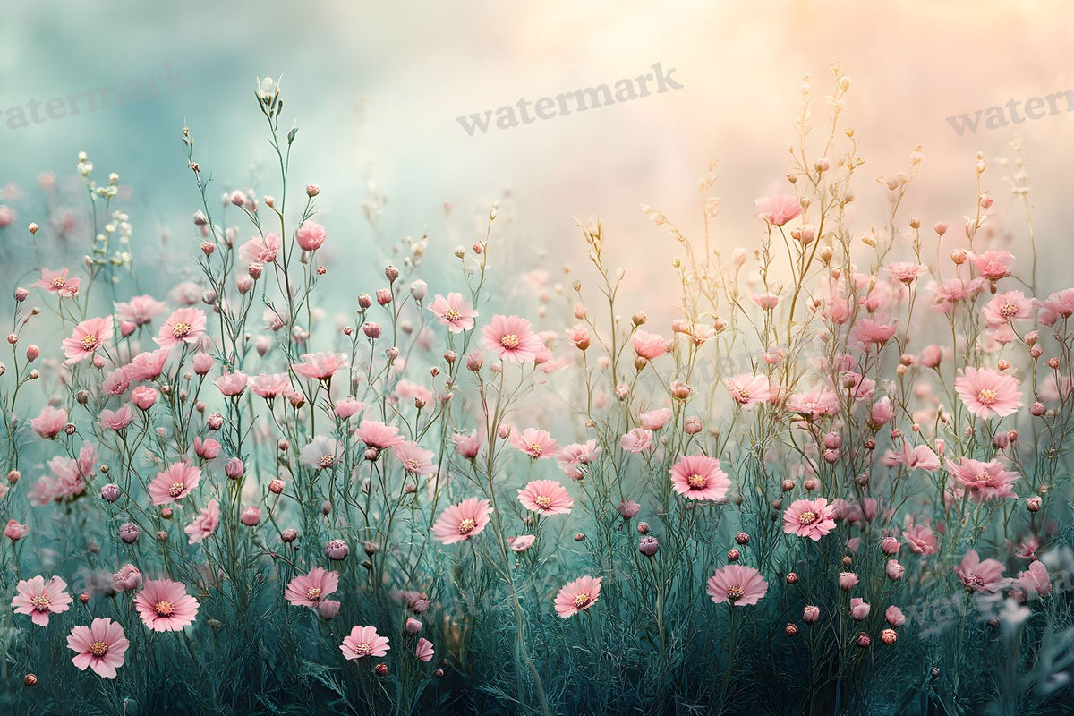 Blush Meadow Backdrop Images
