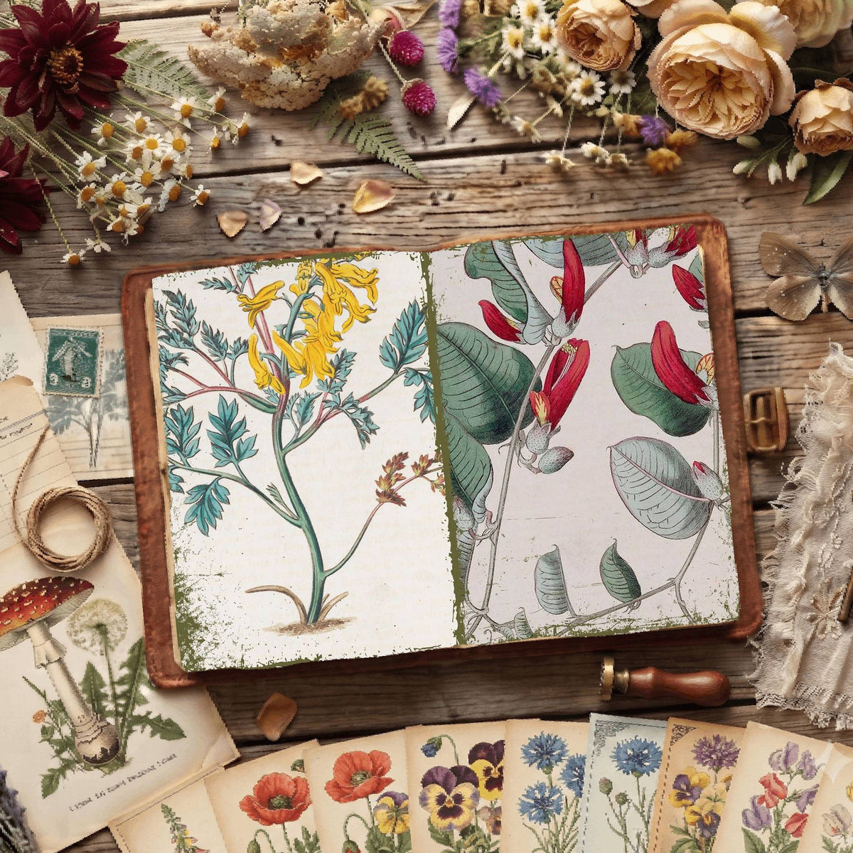Botanical Illustrations Digital Papers
