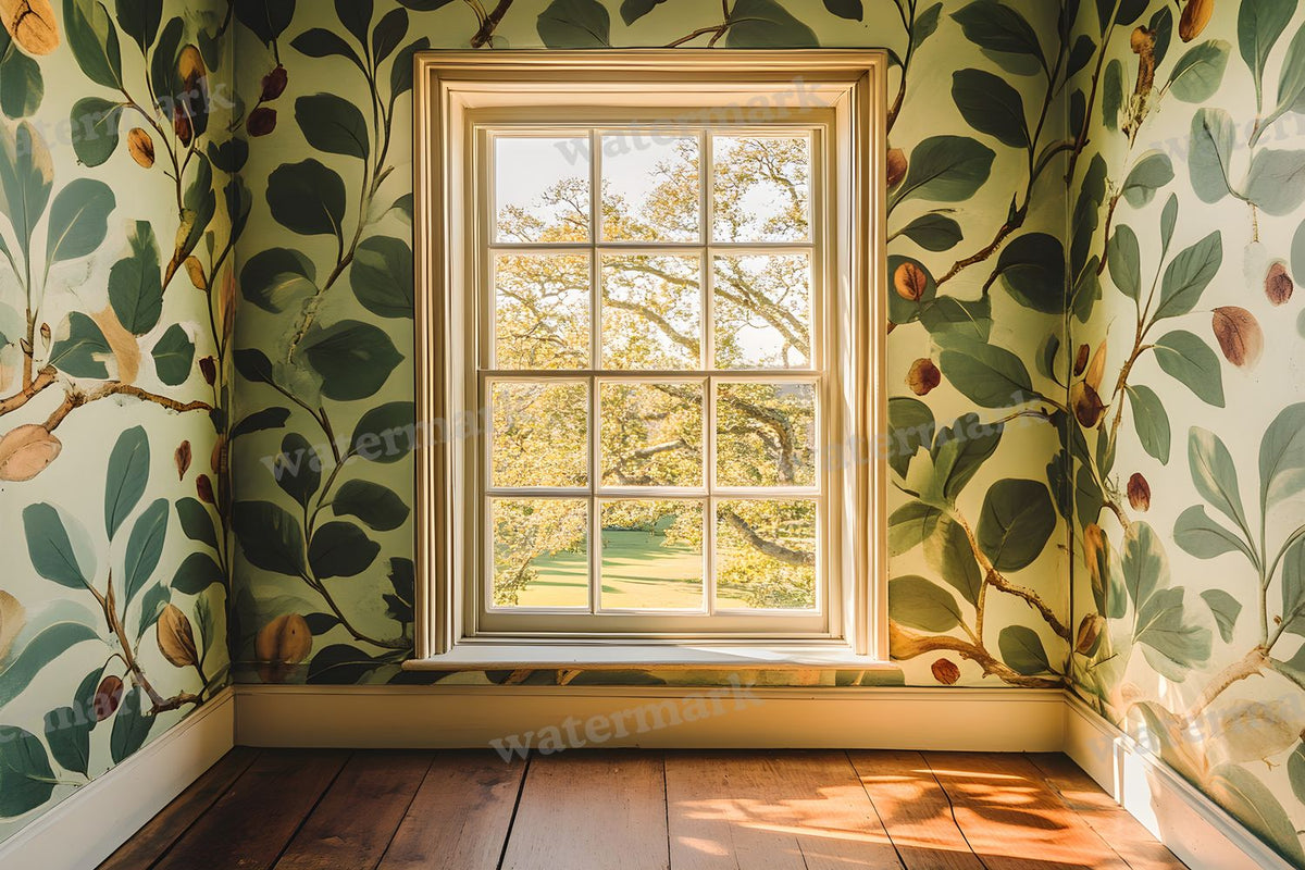 Botanical Window View Backdrop Images