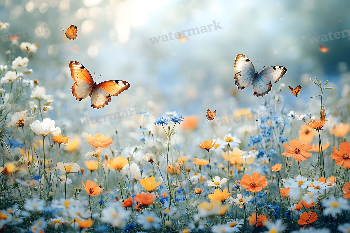 Butterfly Meadow Backdrop Images