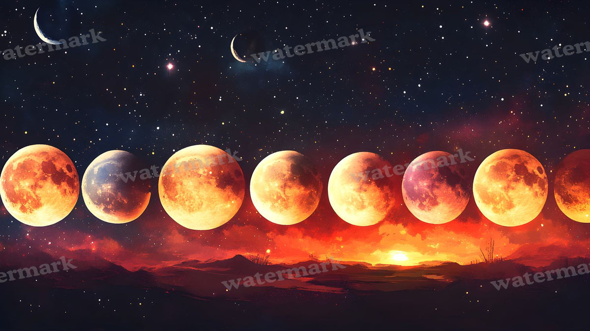 Celestial Moons Backdrop Images