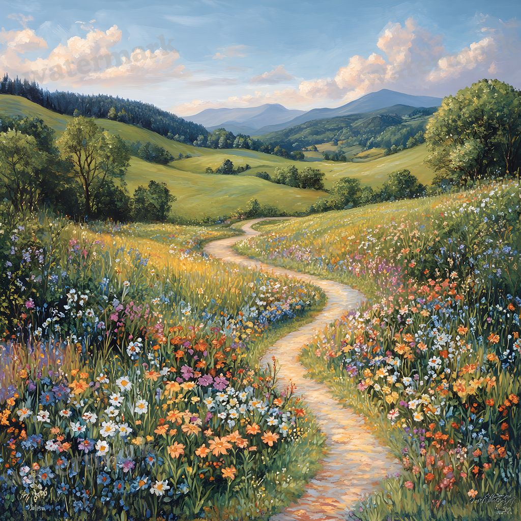 Charming Country Trail Backdrop Images