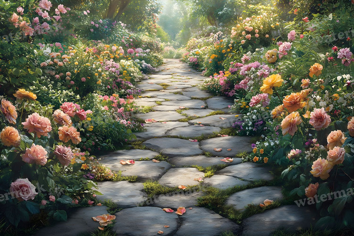Charming Garden Backdrop Images