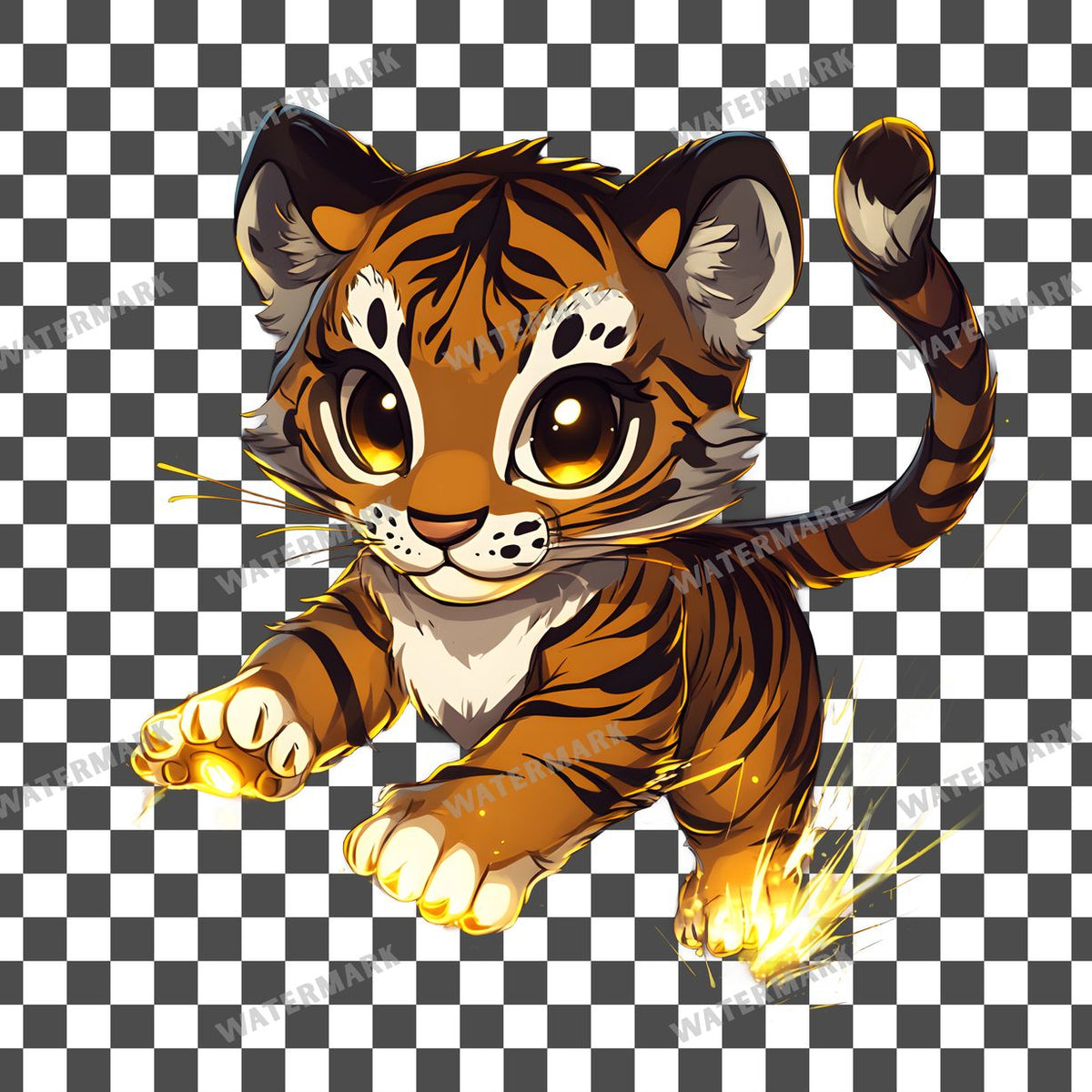 Chibi Thunder Clipart Pngs