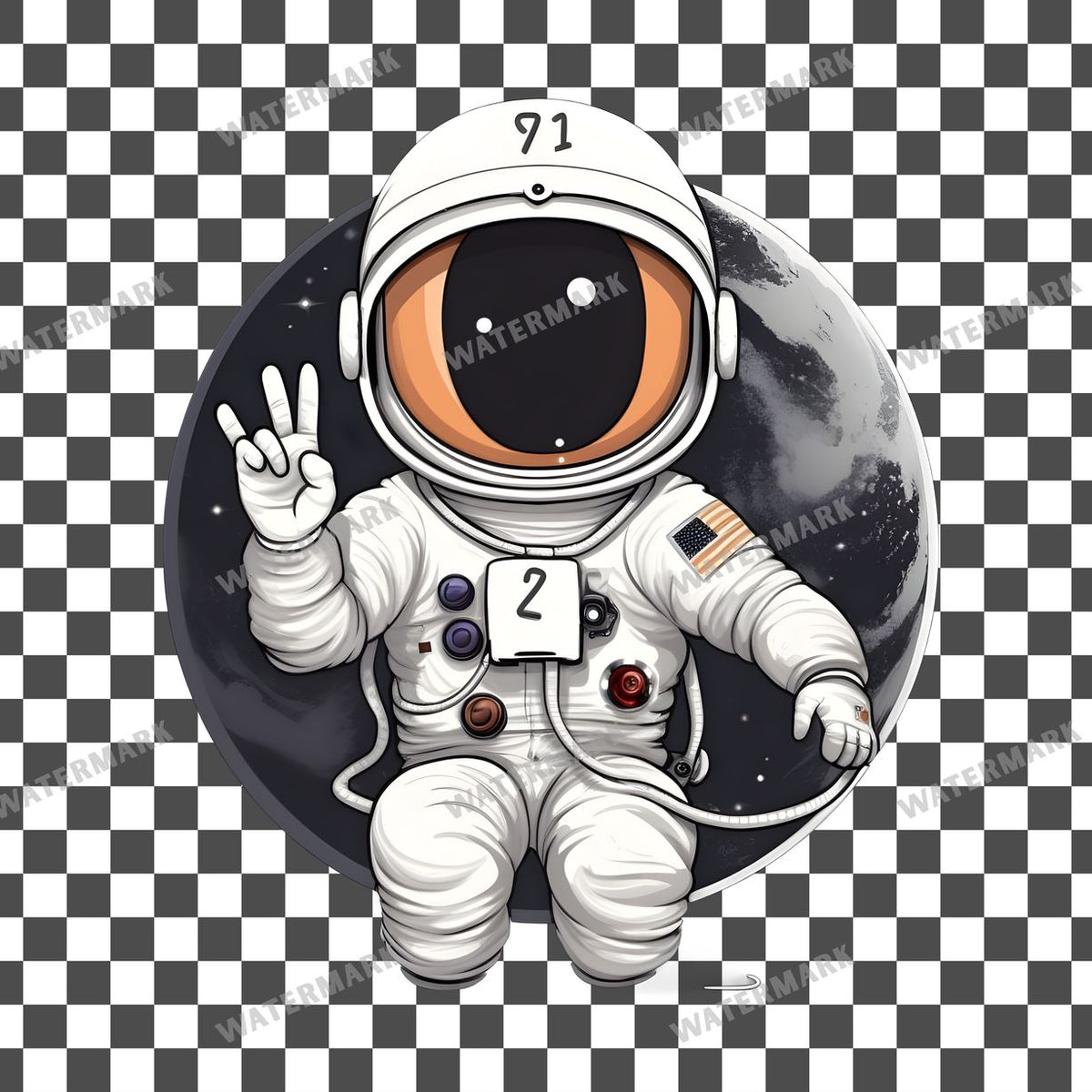 Chibiastronaut Clipart Pngs