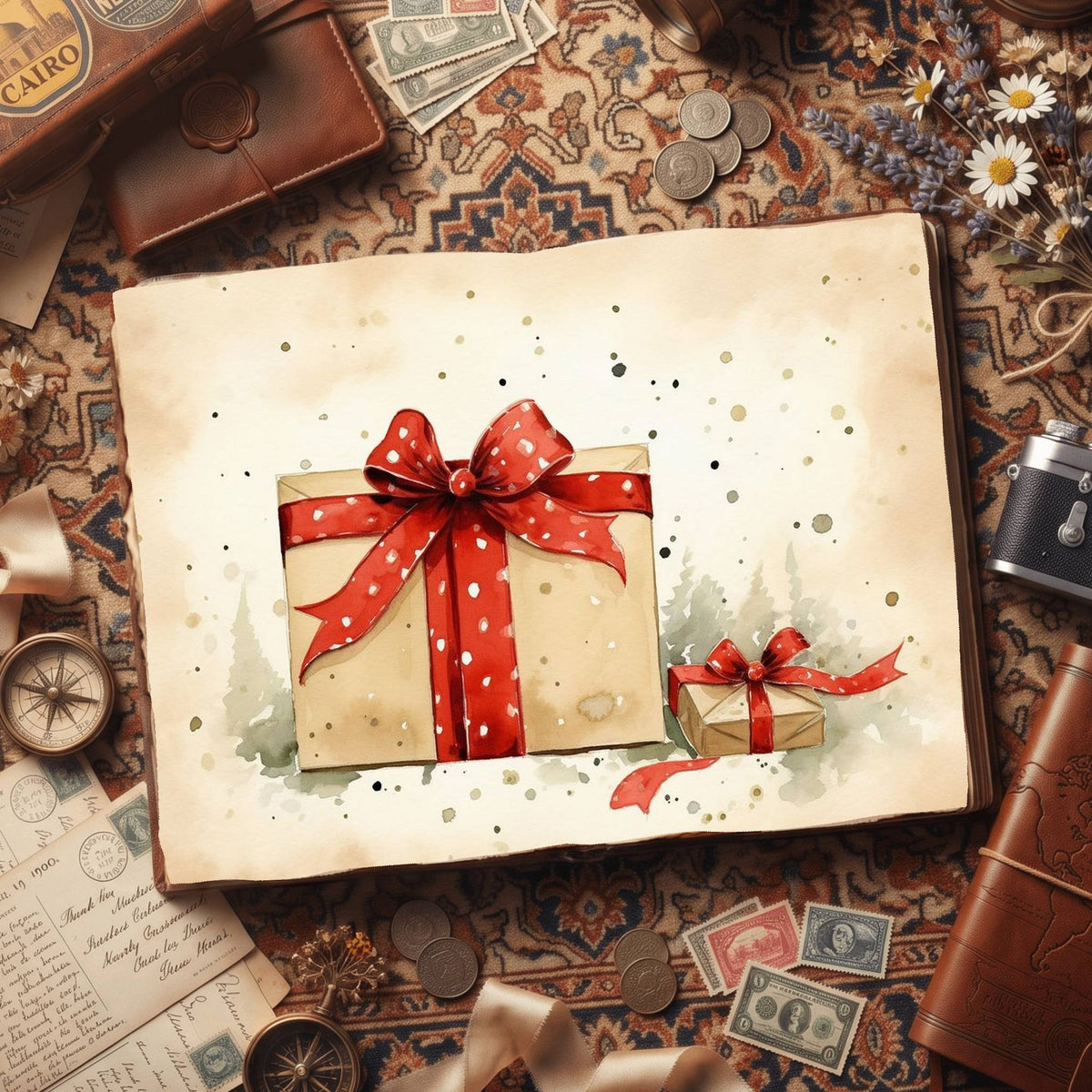 Christmas Gifts Digital Papers