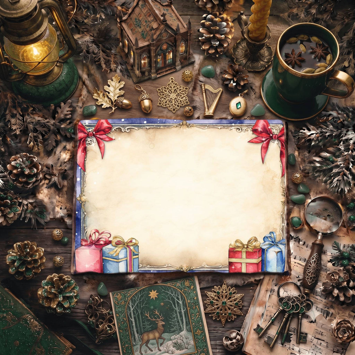 Christmas Gifts Digital Papers