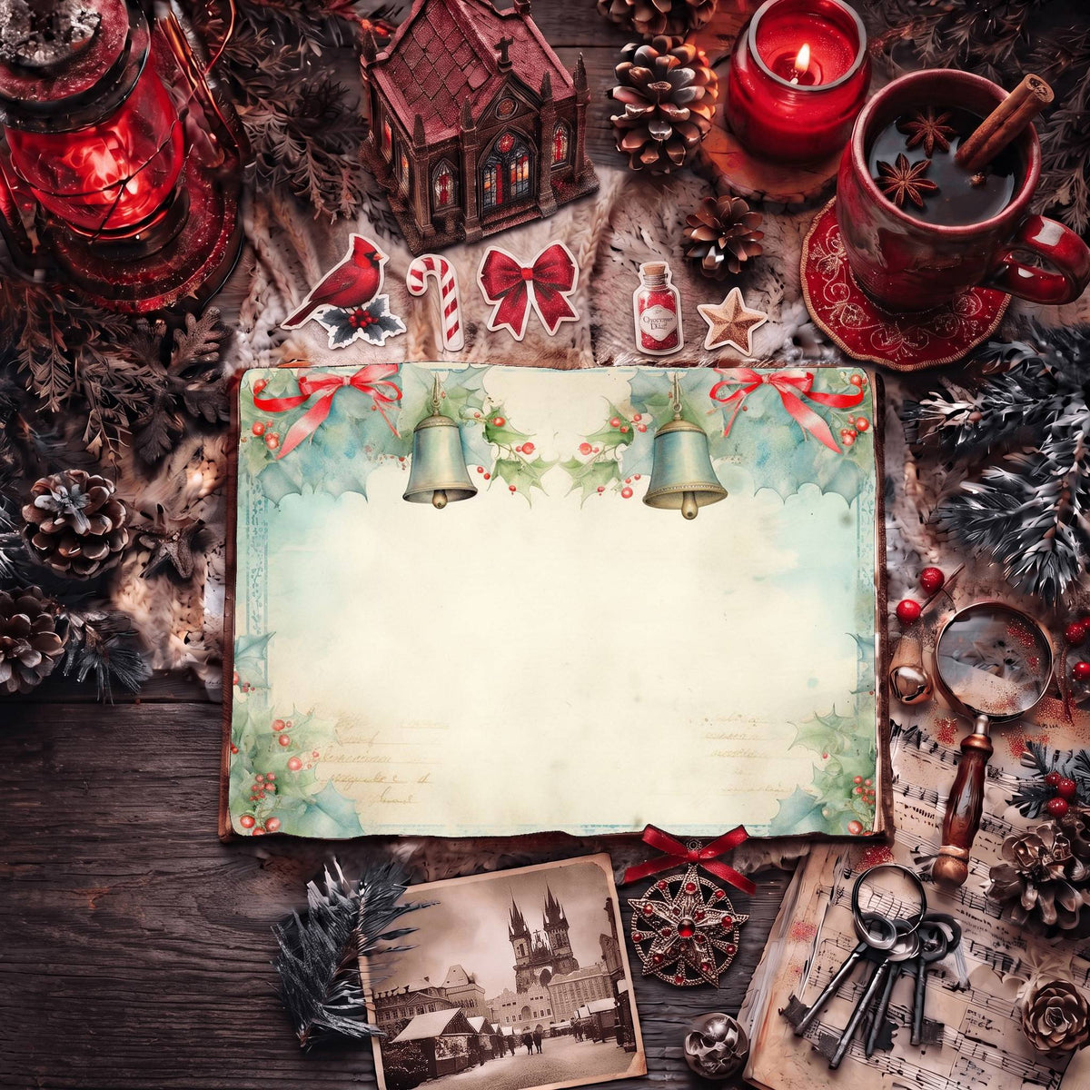 Christmas Jingle Bells Digital Papers