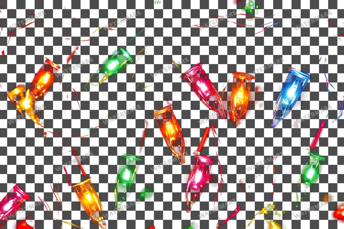 Christmas Lights Transparent Overlay Pngs