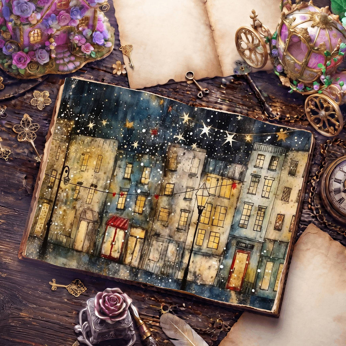 Christmas Street Digital Papers