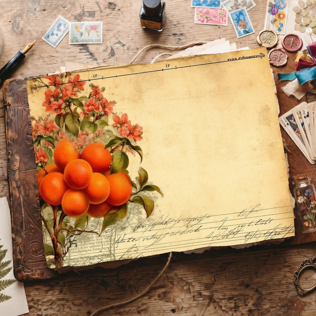 Citrus Fruit Digital Papers