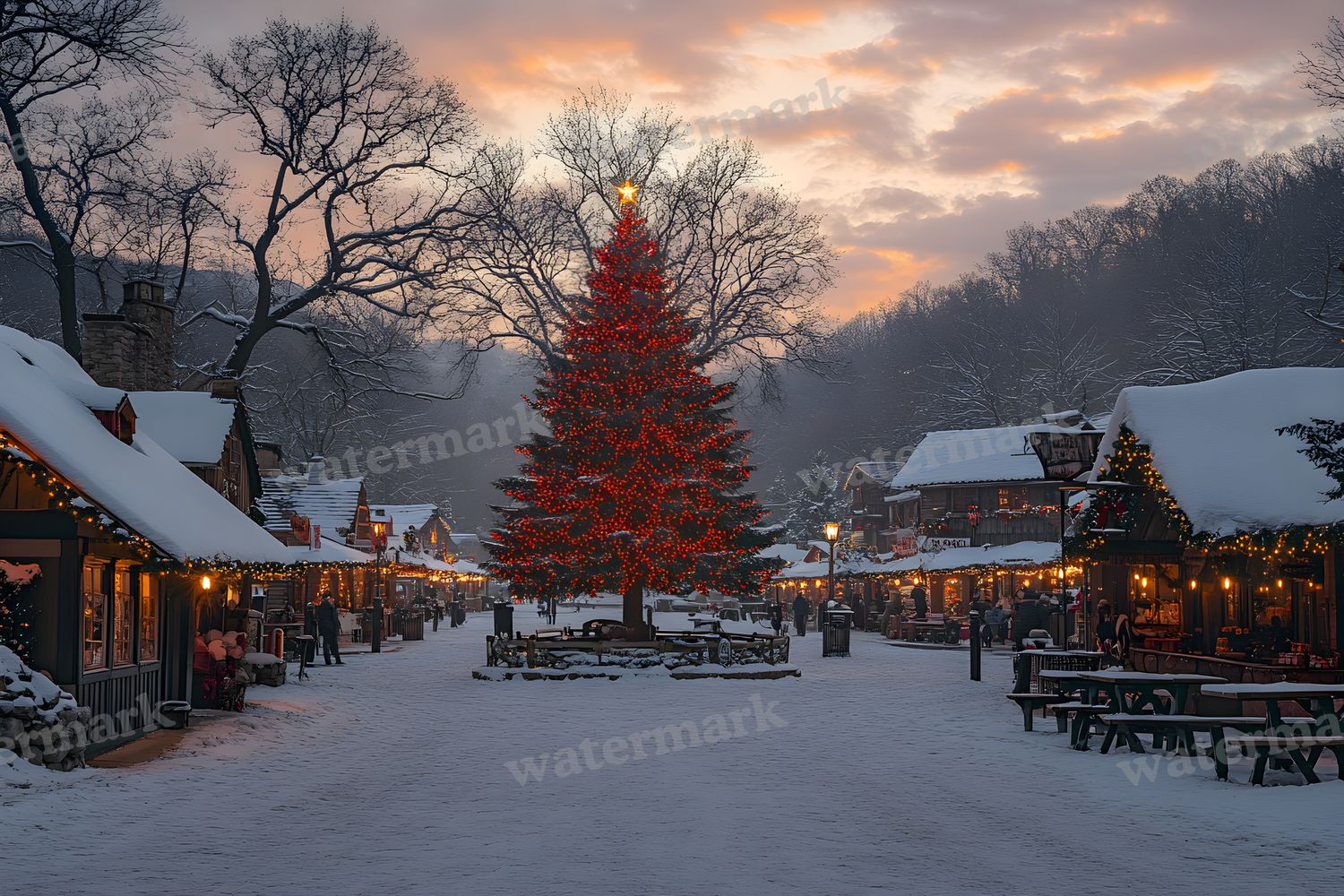 Classic Christmas Backdrop Images
