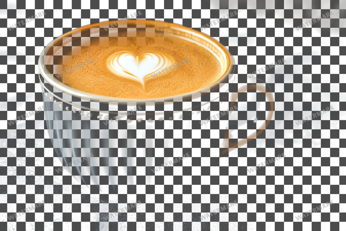 Coffee Cup PNG overlay on a transparent checkered background, preview 12