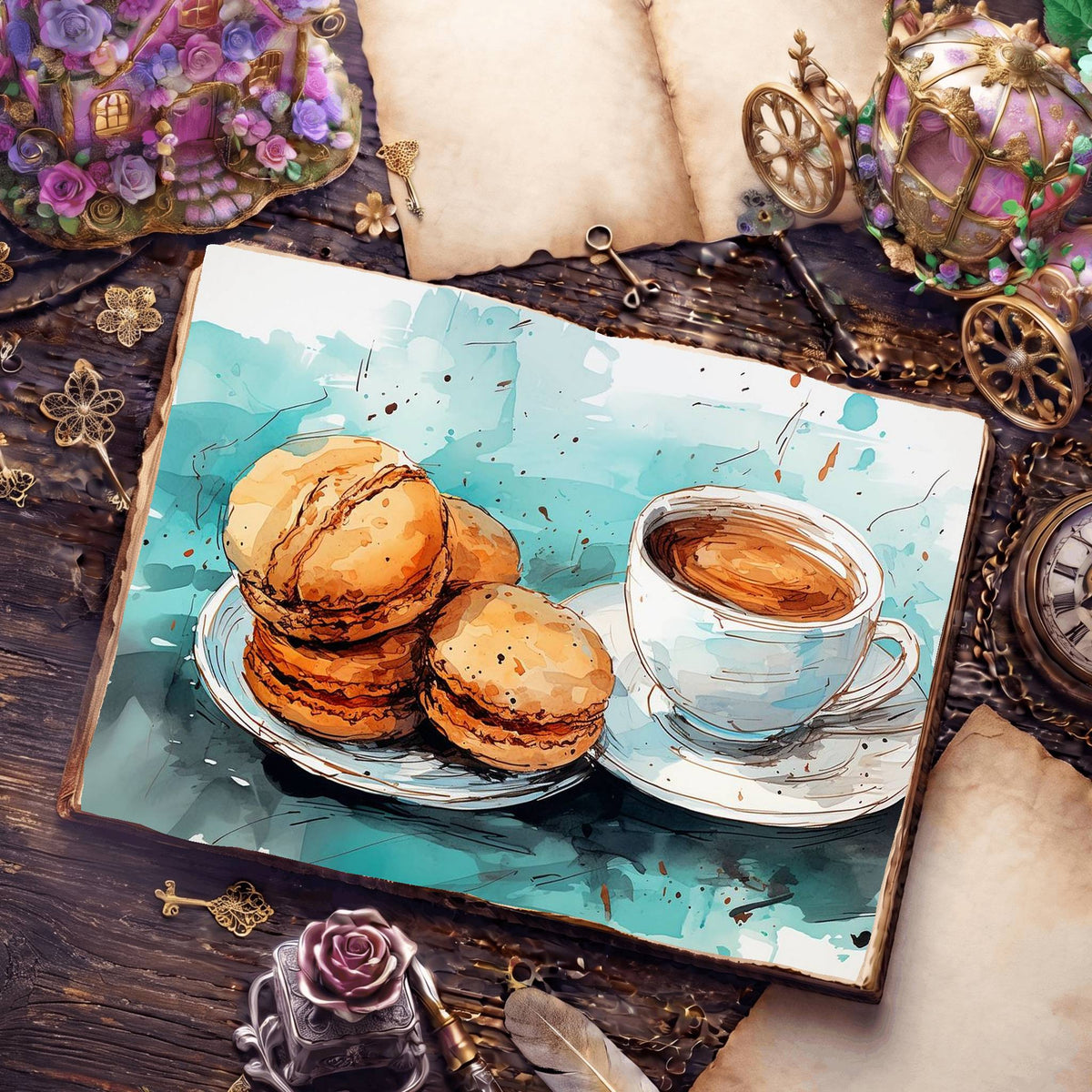 Coffee Shop Digital Papers