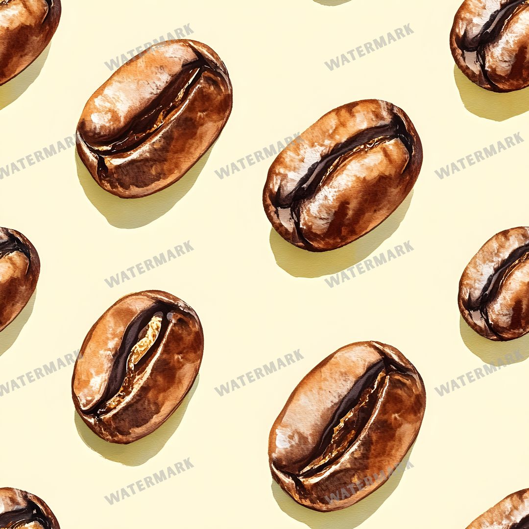 Coffee seamless pattern digital paper, repeating design 12