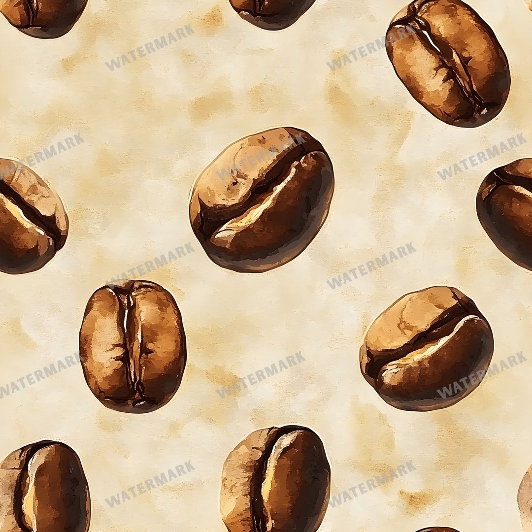 Coffee seamless pattern digital paper, repeating design 12