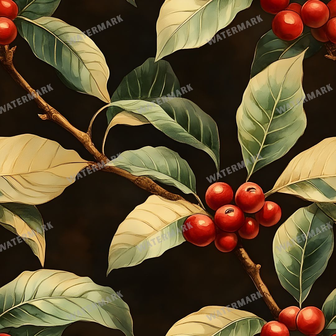 Coffee seamless pattern digital paper, repeating design 12