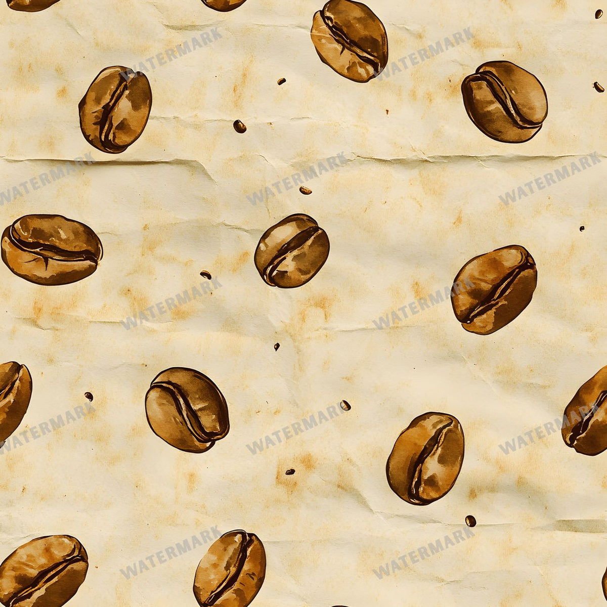 Coffee seamless pattern digital paper, repeating design 12