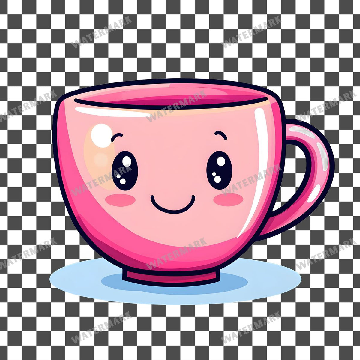 Cup Kawaii Style Clipart Pngs
