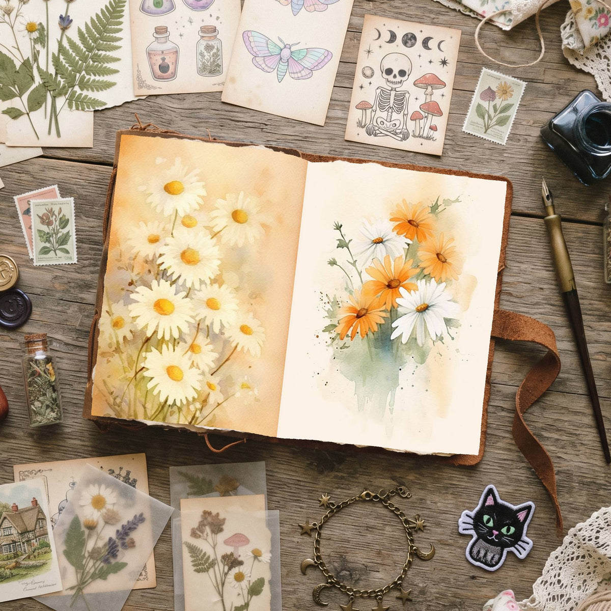 Daisies Digital Papers