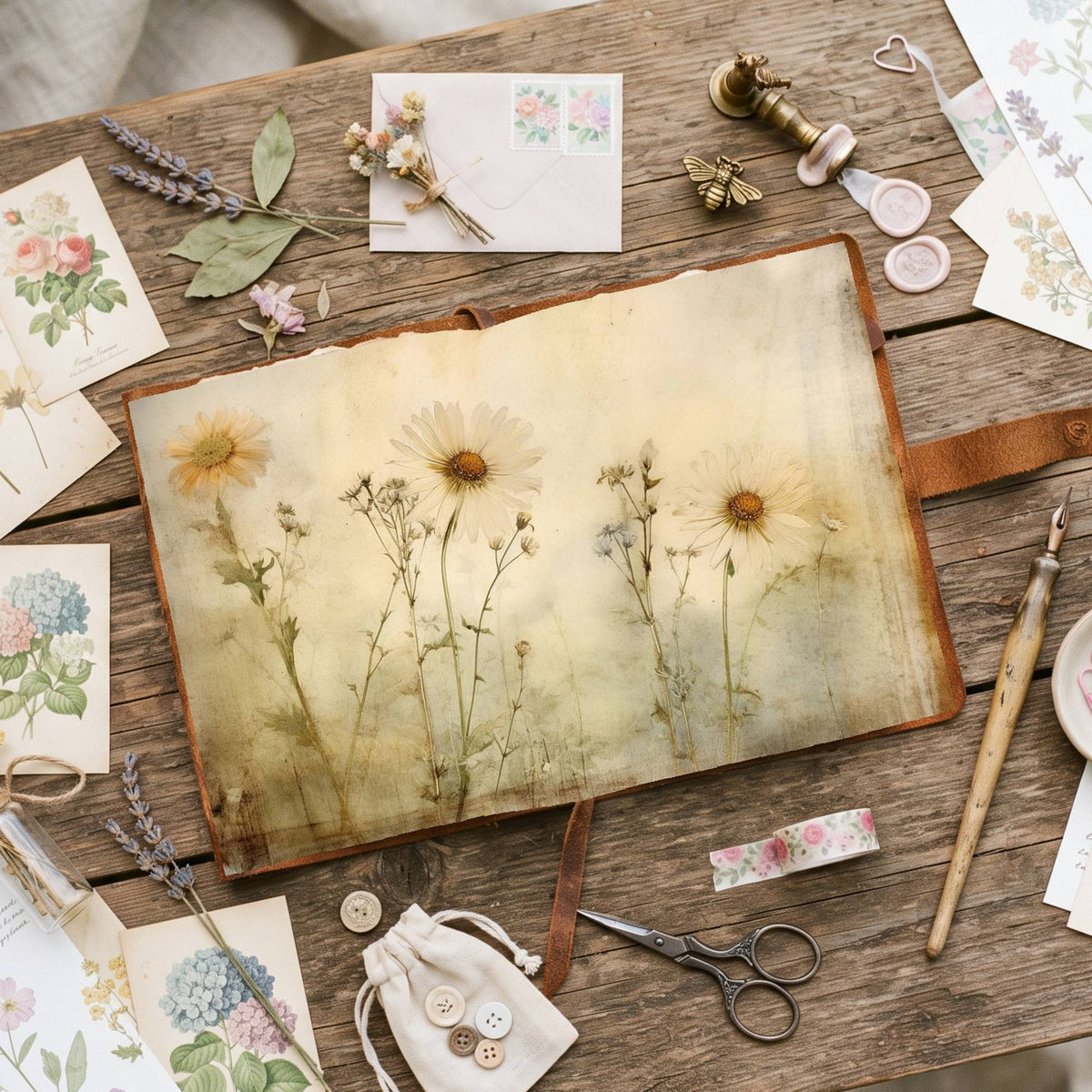 Daisies Digital Papers