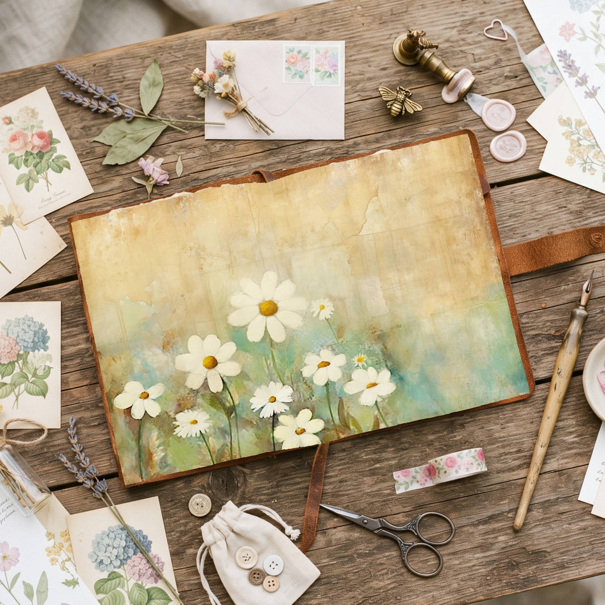 Daisy Flowers Digital Papers