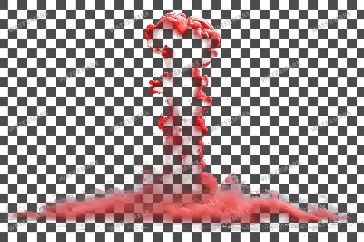 Deep Red Ink Drop Diffusing Transparent Overlay Pngs