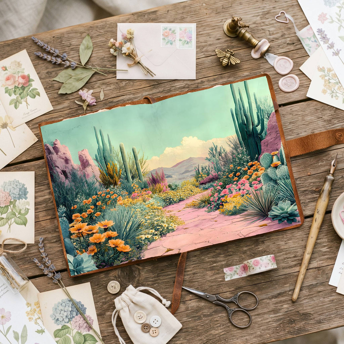 Desert Botanical Digital Papers
