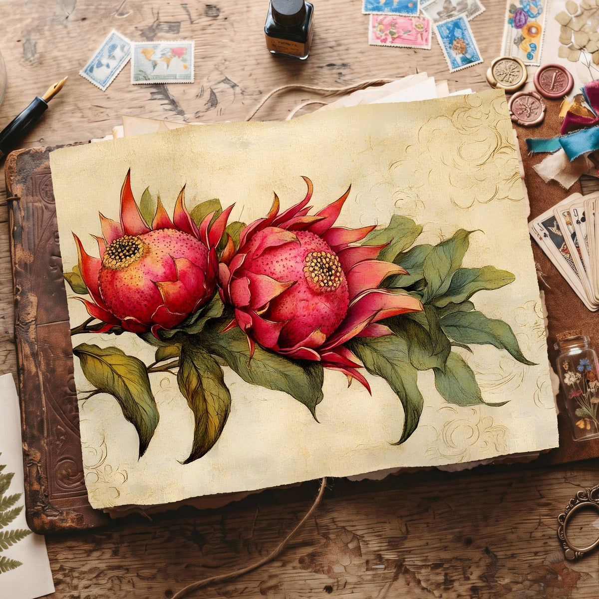 Dragon Fruit Digital Papers