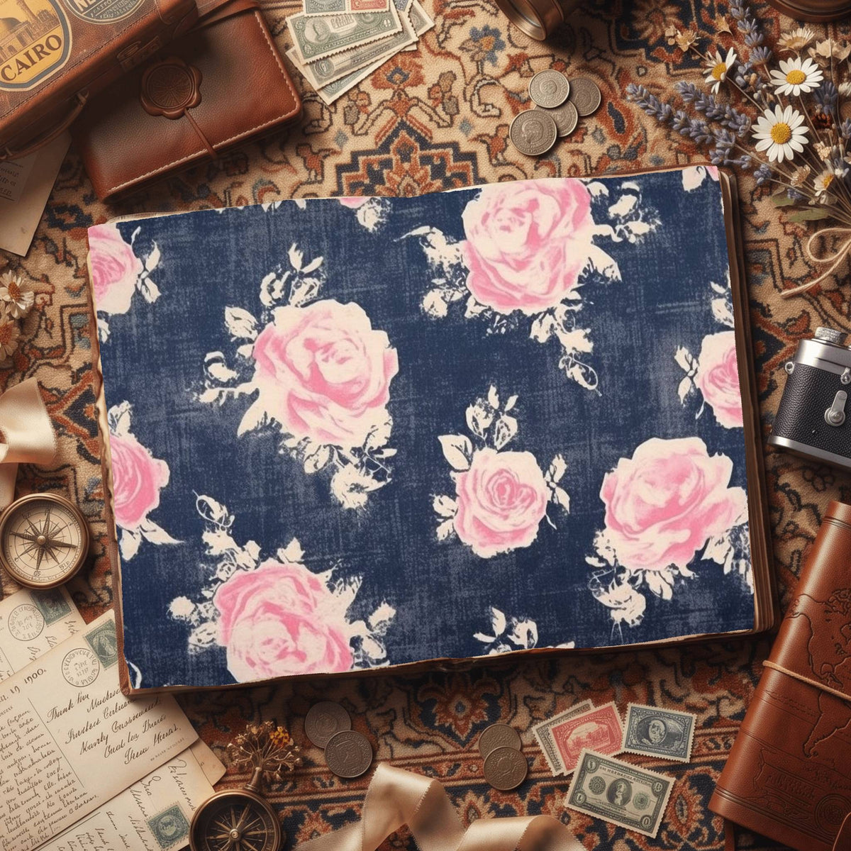 Faded Rose Digital Papers