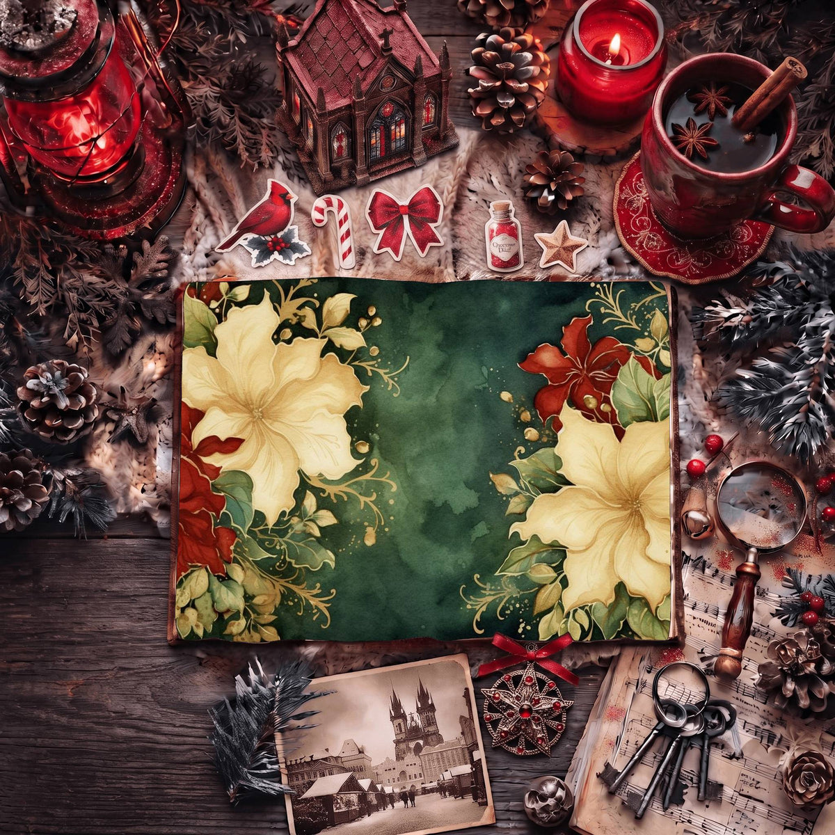 Festive Christmas Digital Papers
