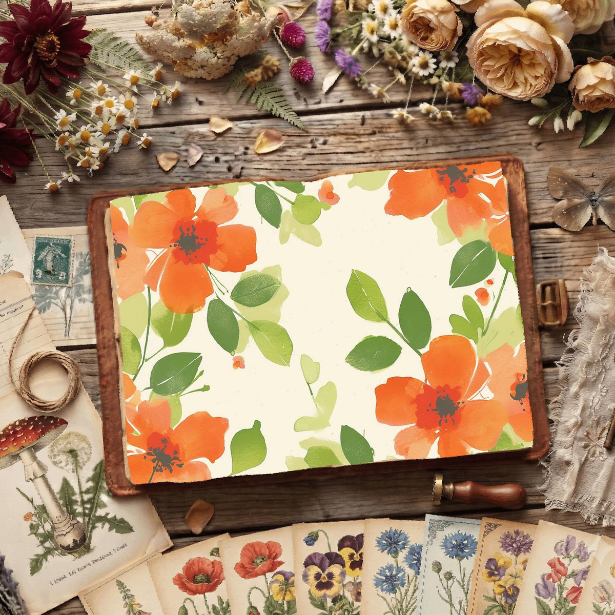 Floral Digital Papers