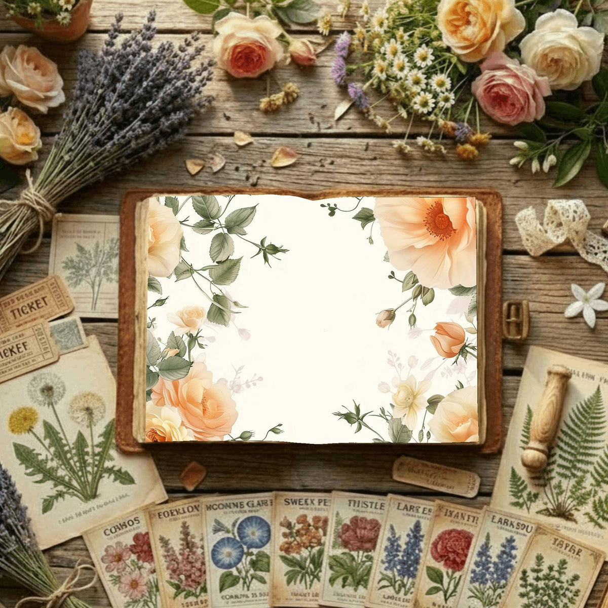 Floral Digital Papers