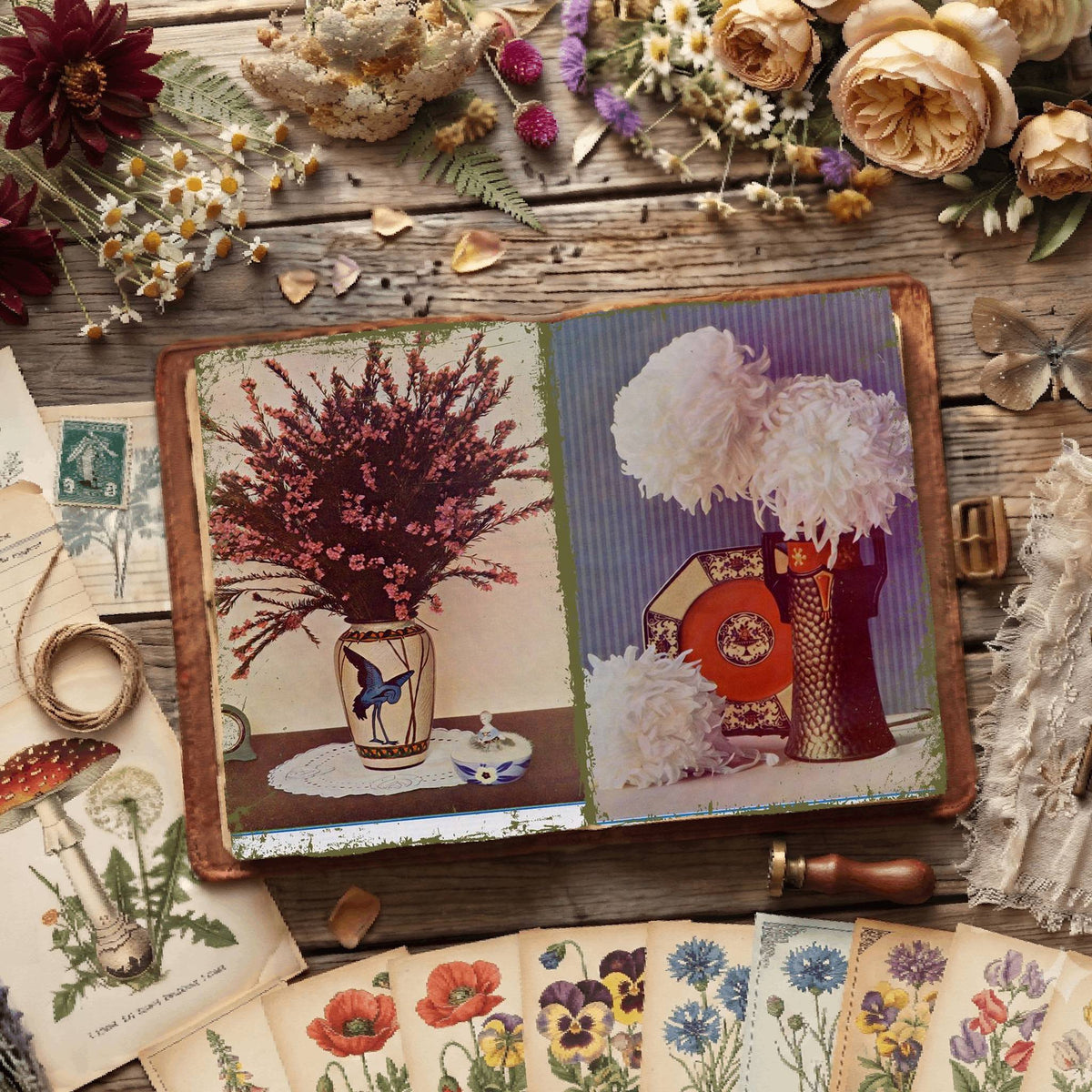 Floral Illustrations Digital Papers