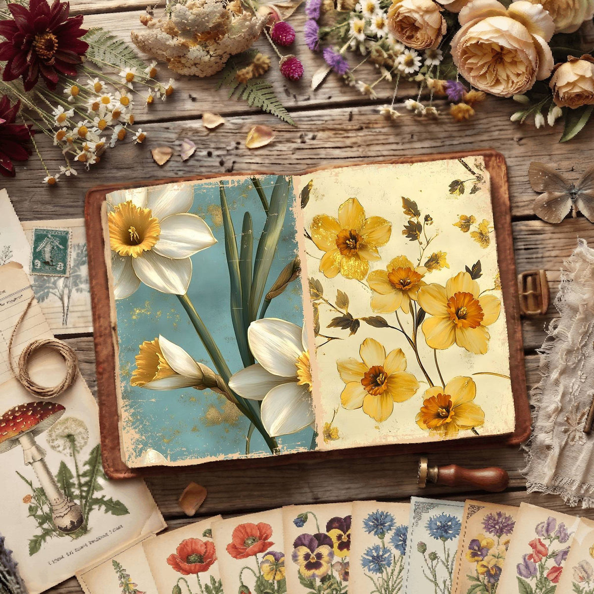 Floral Digital Papers