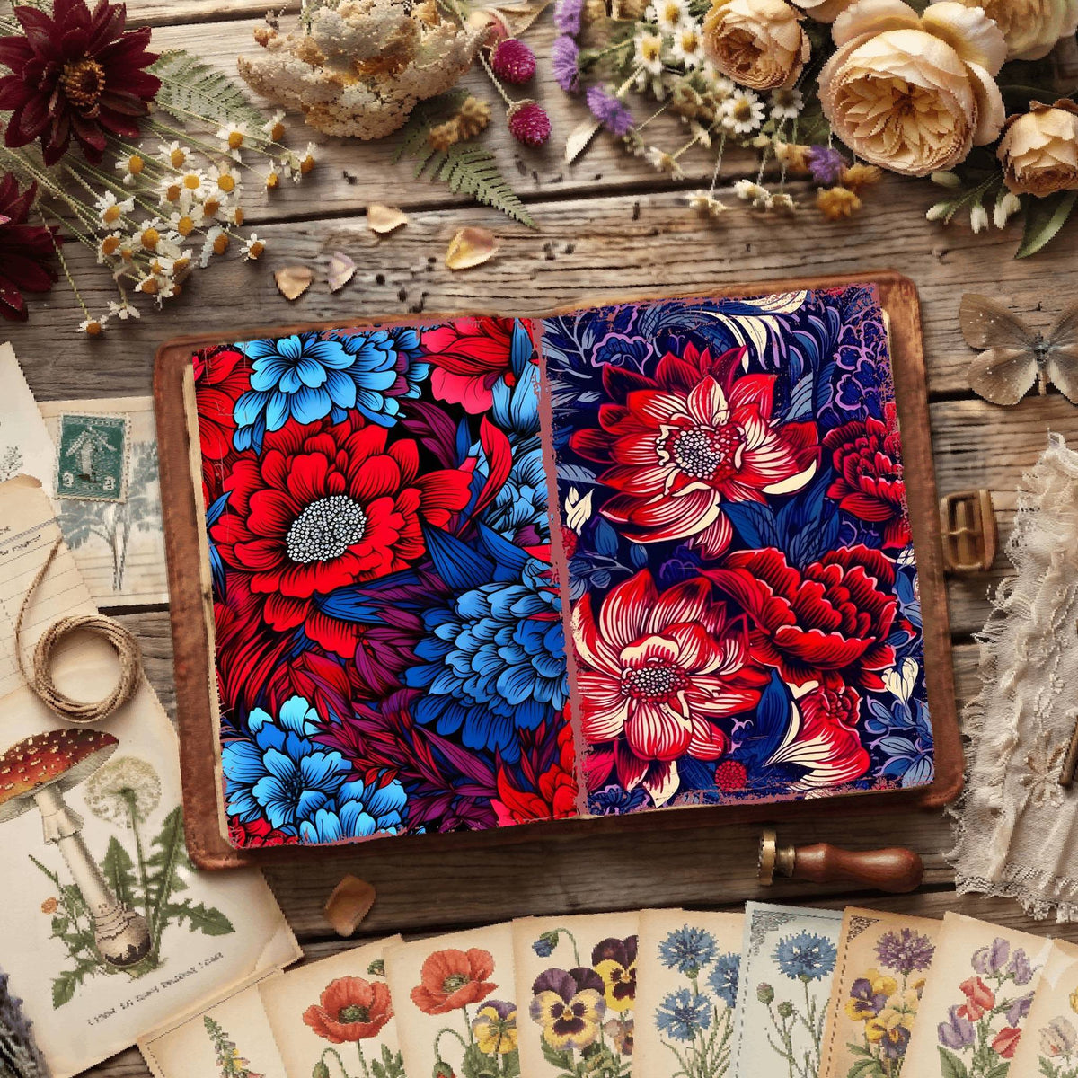 Floral Digital Papers