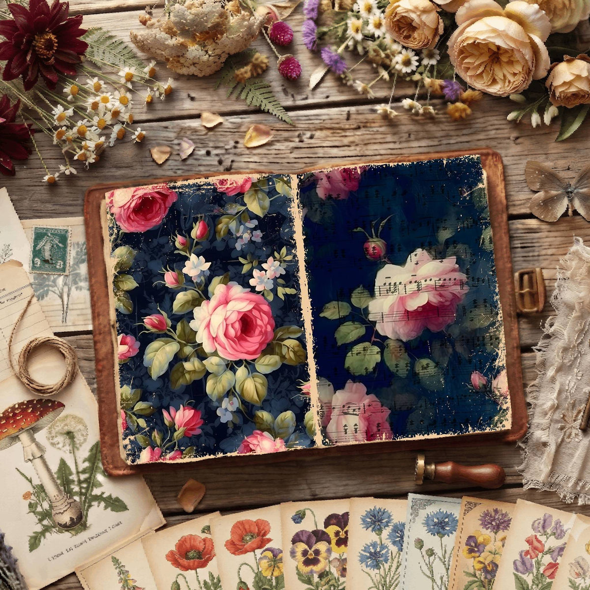Floral Digital Papers