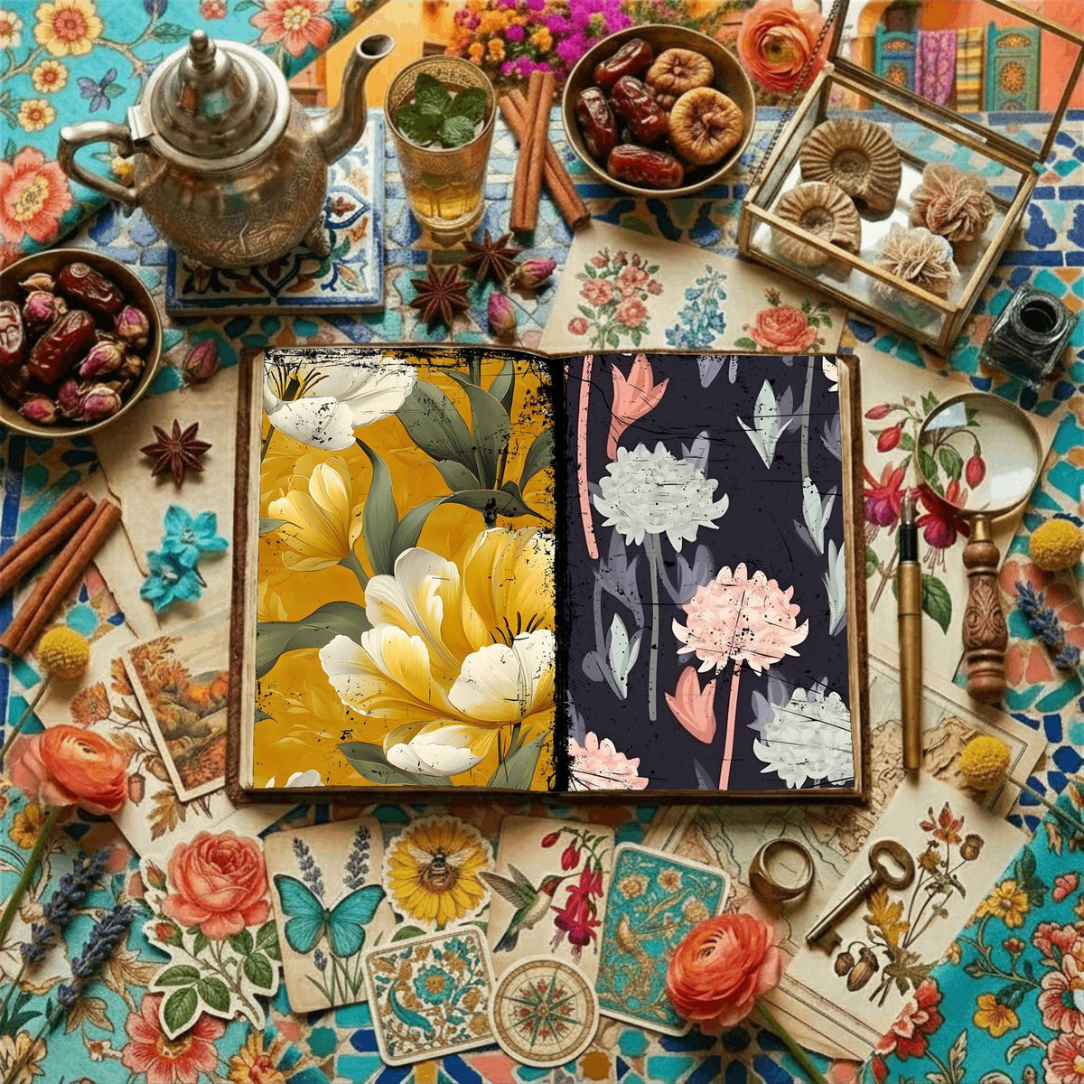 Floral Digital Papers