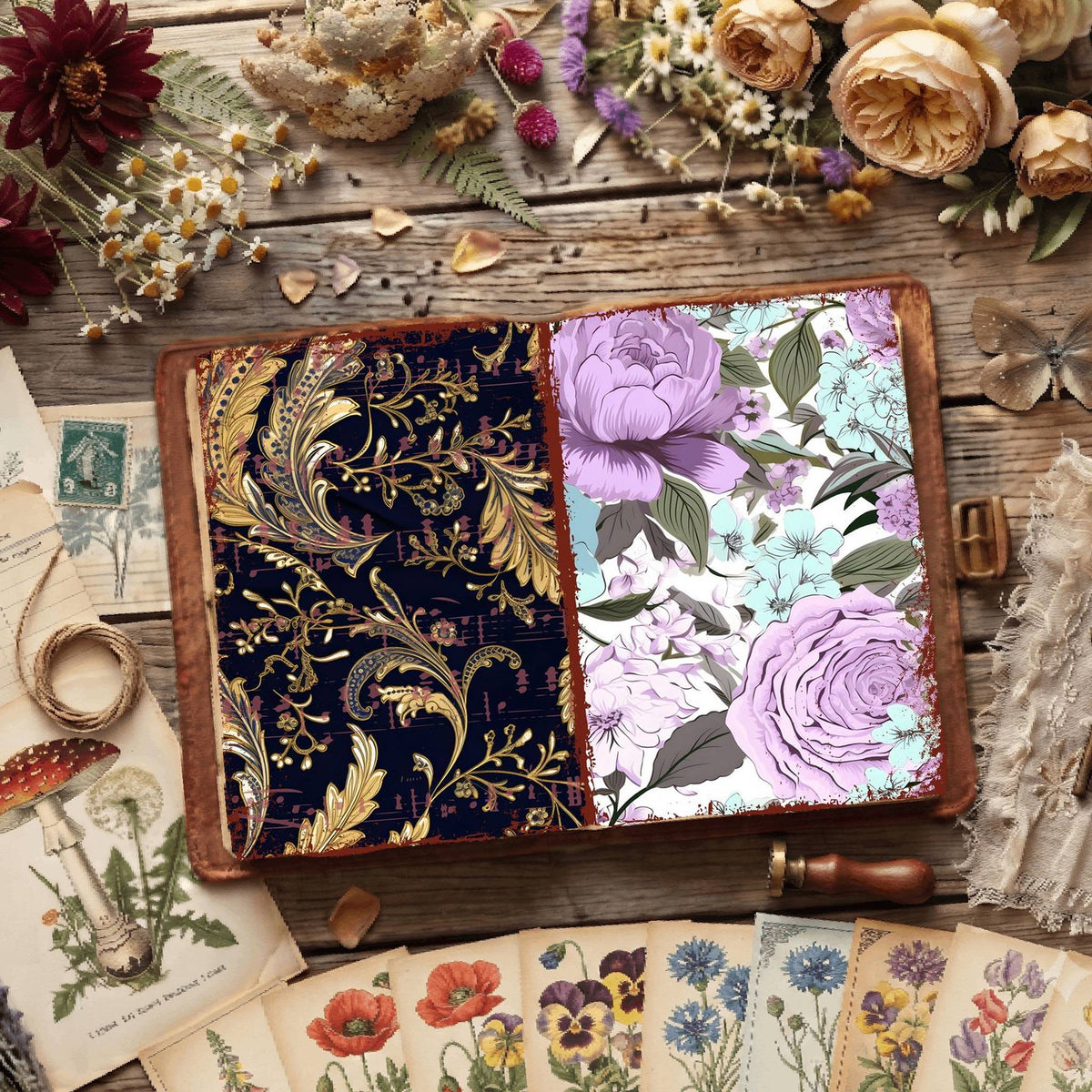 Floral Digital Papers