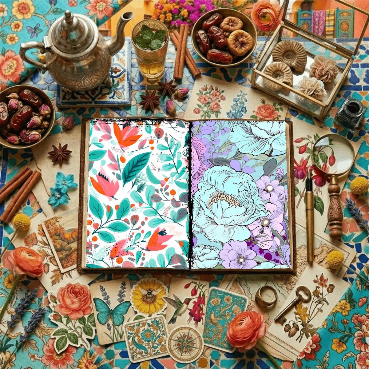 Floral Digital Papers