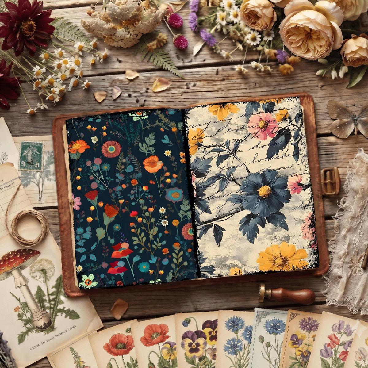 Floral Digital Papers
