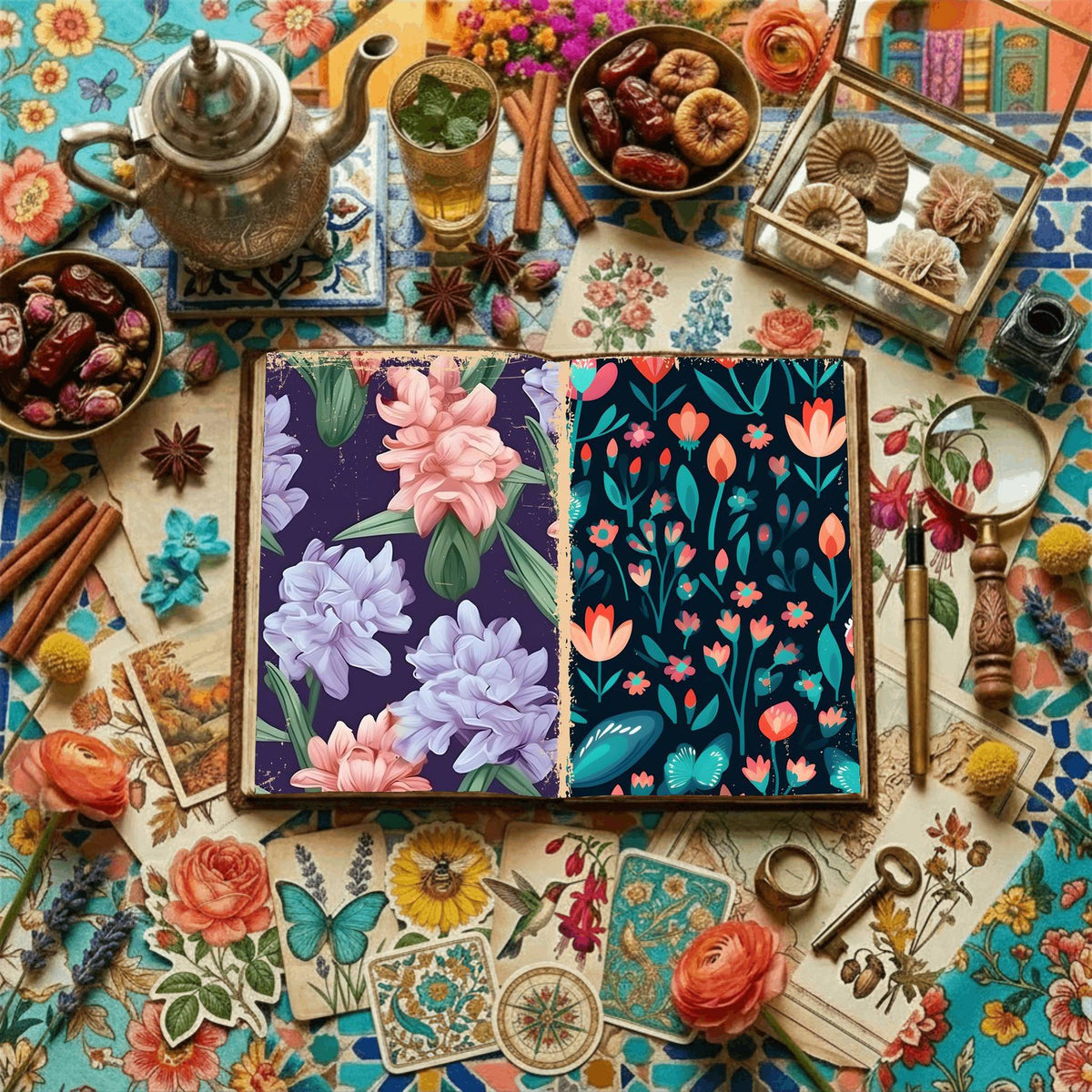 Floral Digital Papers