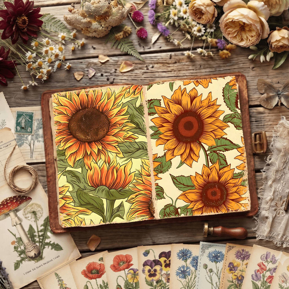 Floral Digital Papers