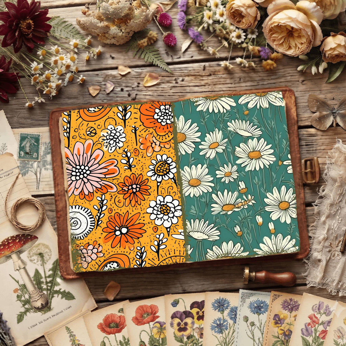 Floral Digital Papers