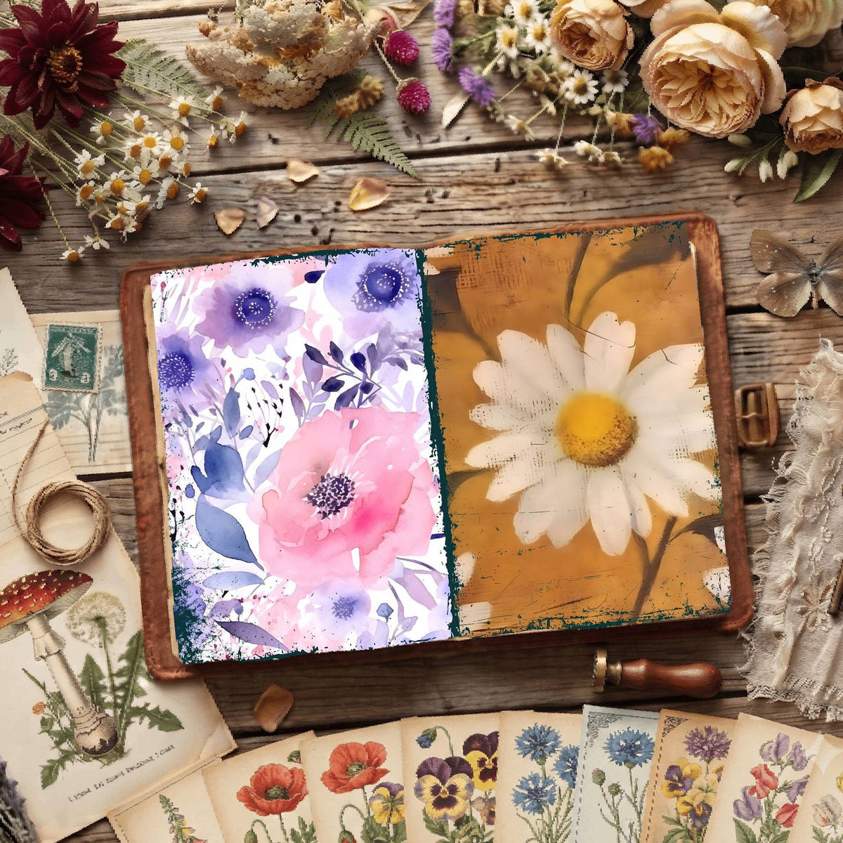 Floral Digital Papers