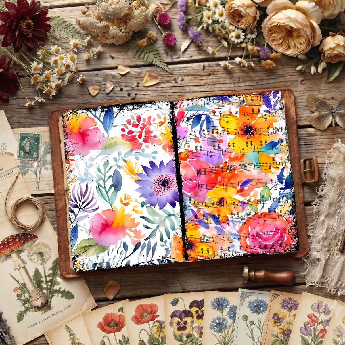 Floral Digital Papers
