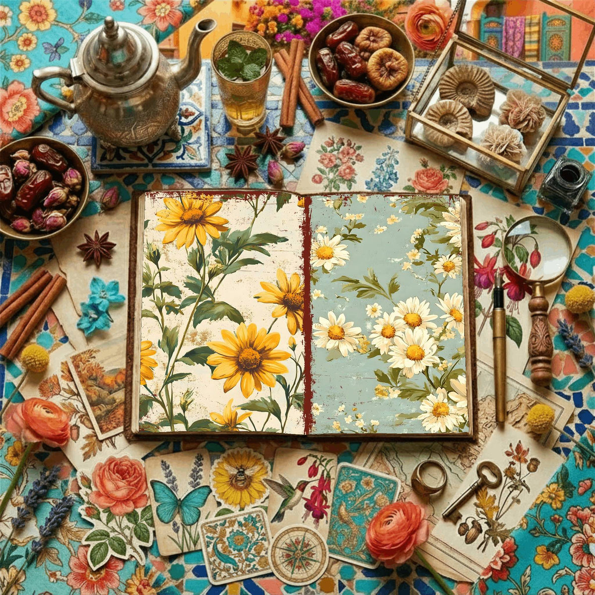 Floral Digital Papers