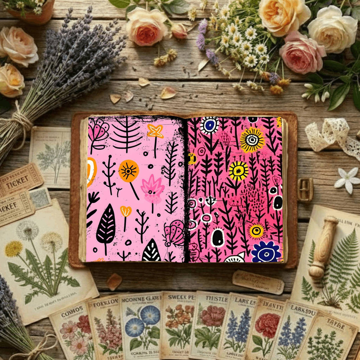 Floral Digital Papers